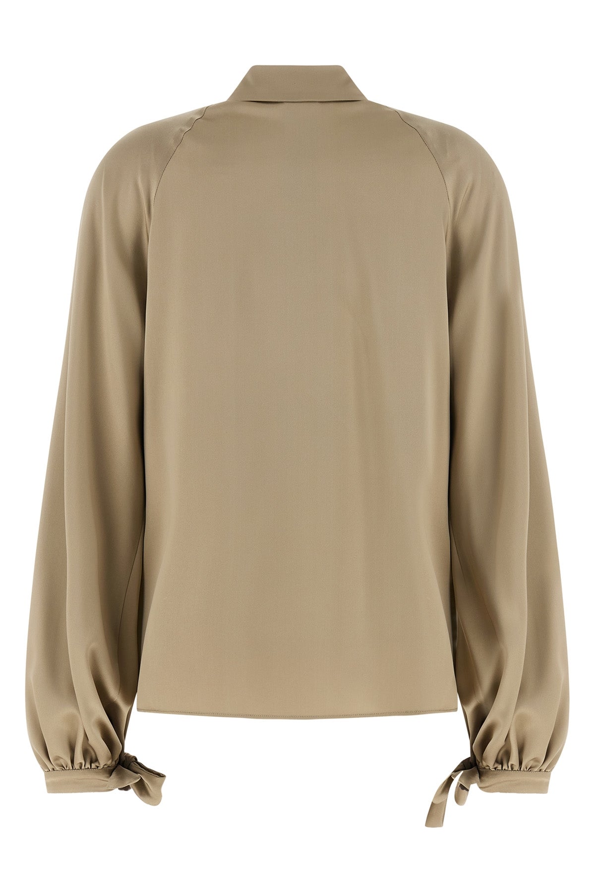 mxealare pure silk heavy satin shirt
