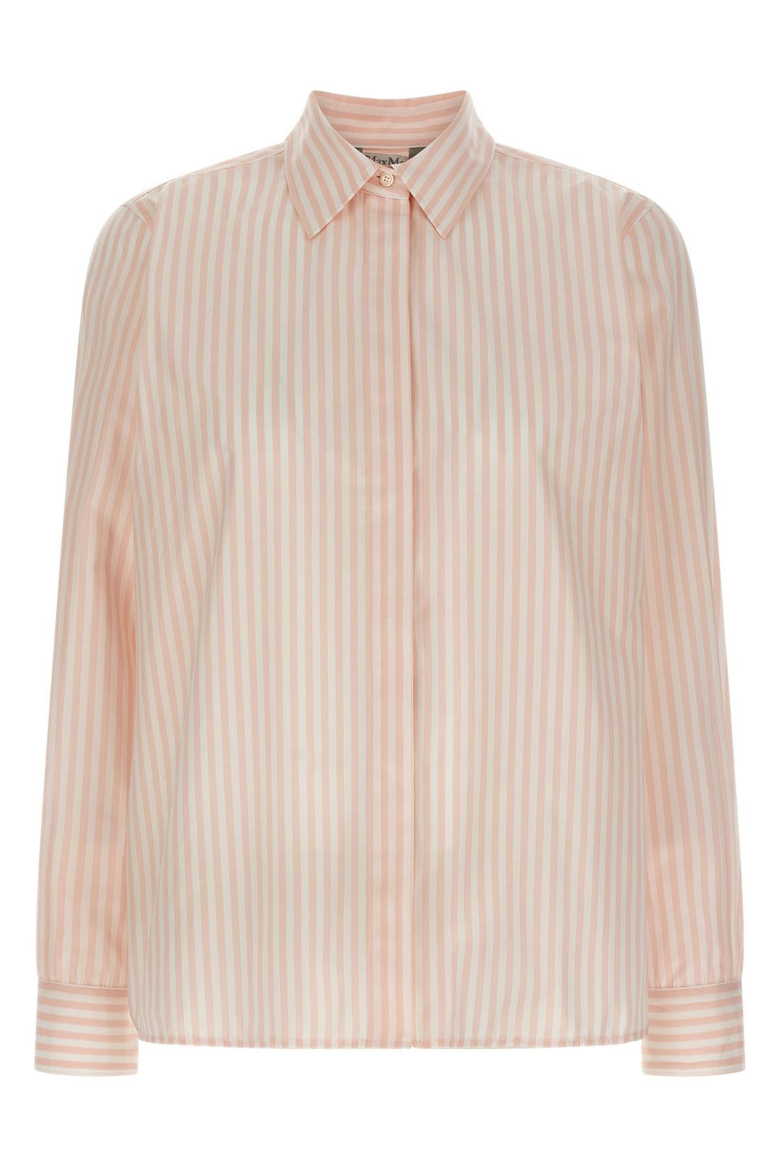 MAX MARA 42 mxmmaccenni striped cotton poplin shirt