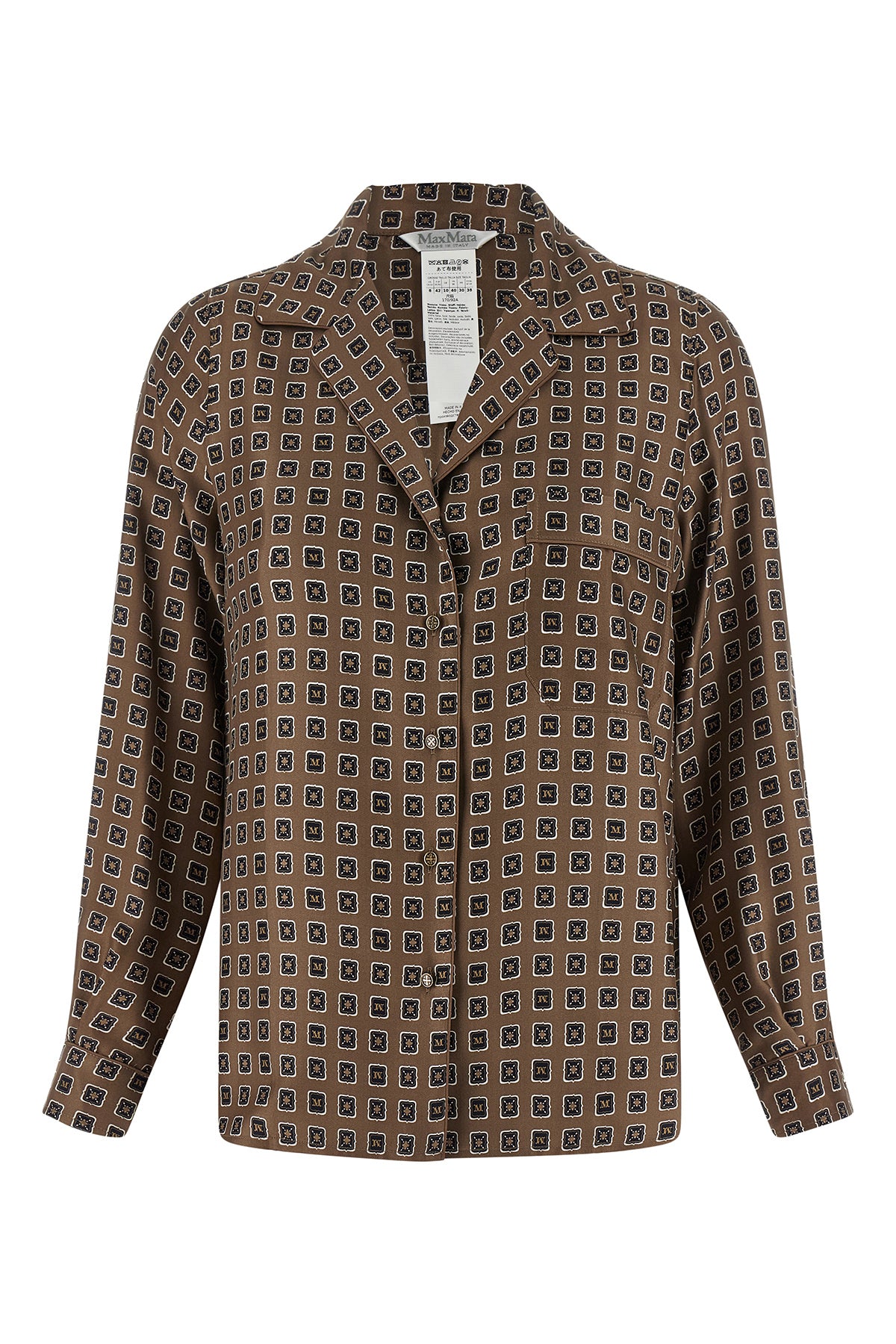 mxmdisco pure silk twill shirt