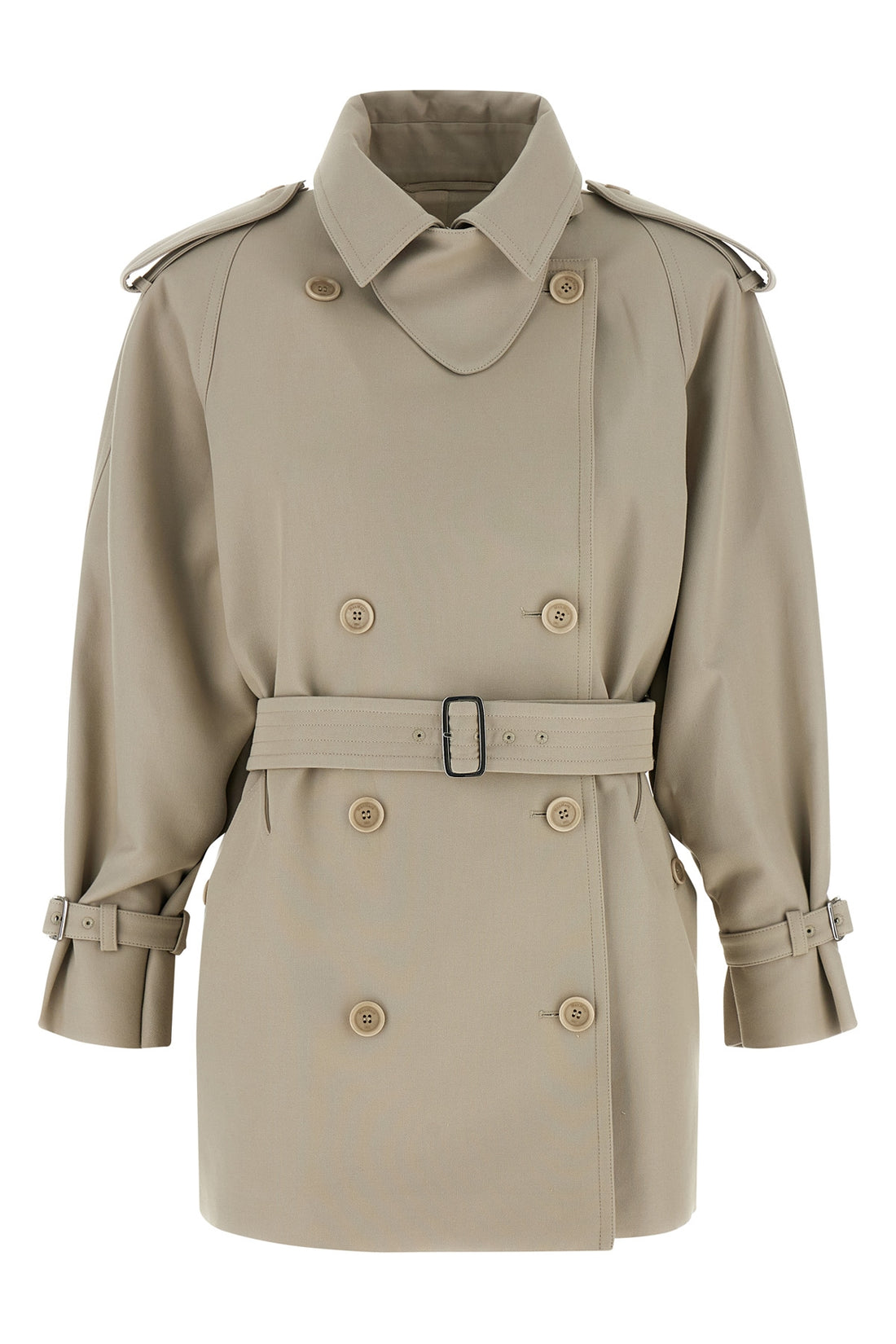 MAX MARA 38 mxscacio double-breasted duster cotton trench coat