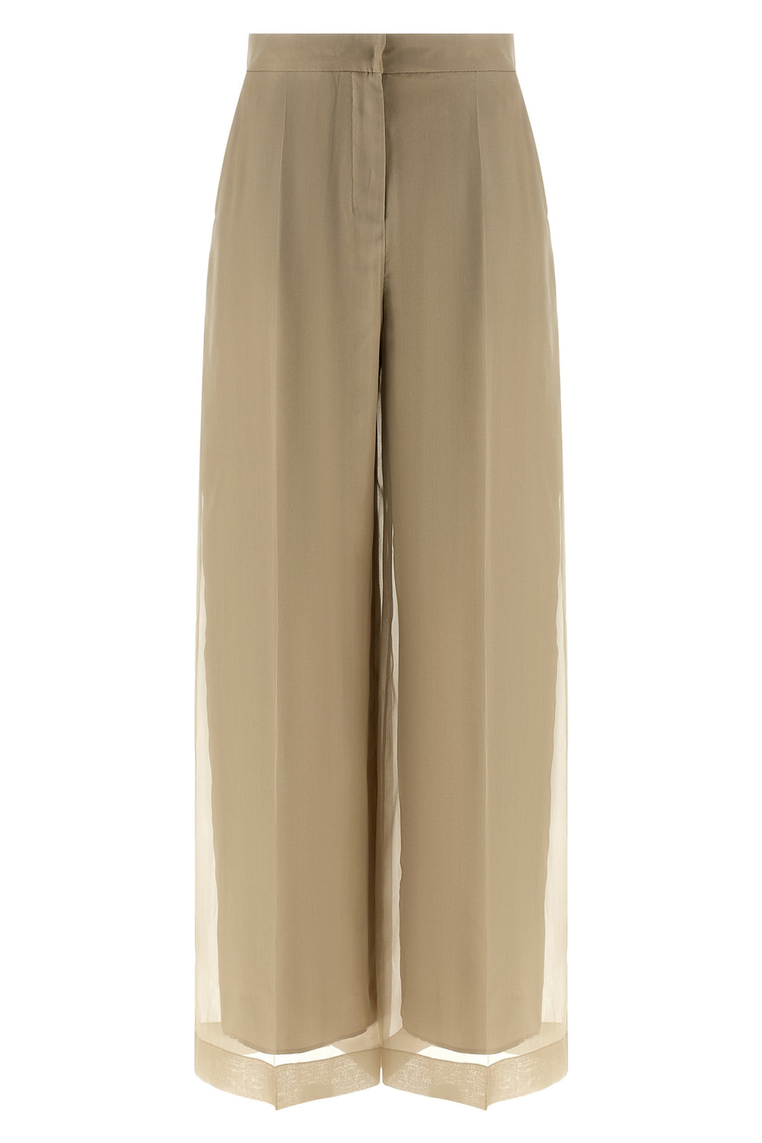 MAX MARA 40 mxeolivi silk organza pants