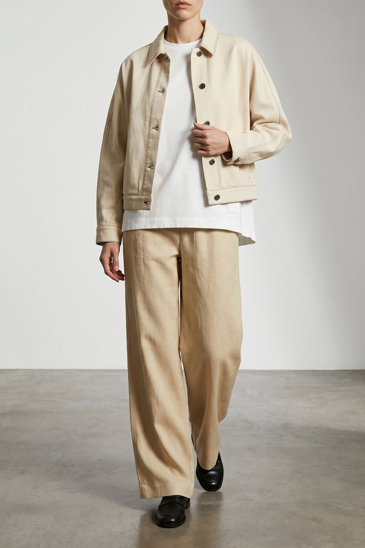 mxmoro pants in washed linen and silk twill