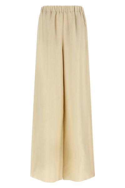 mxmoro pants in washed linen and silk twill