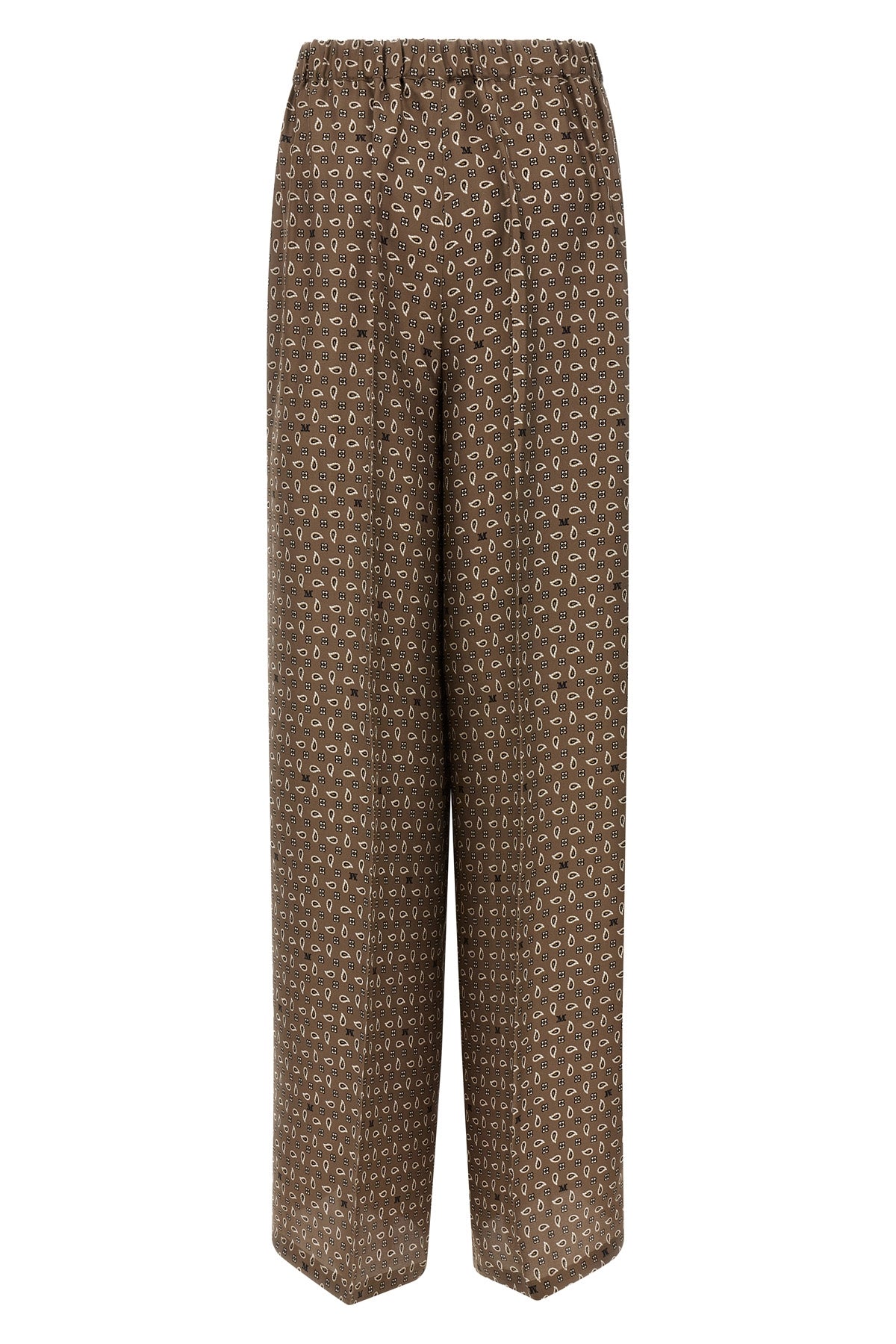 mxmvischio pure silk twill pants