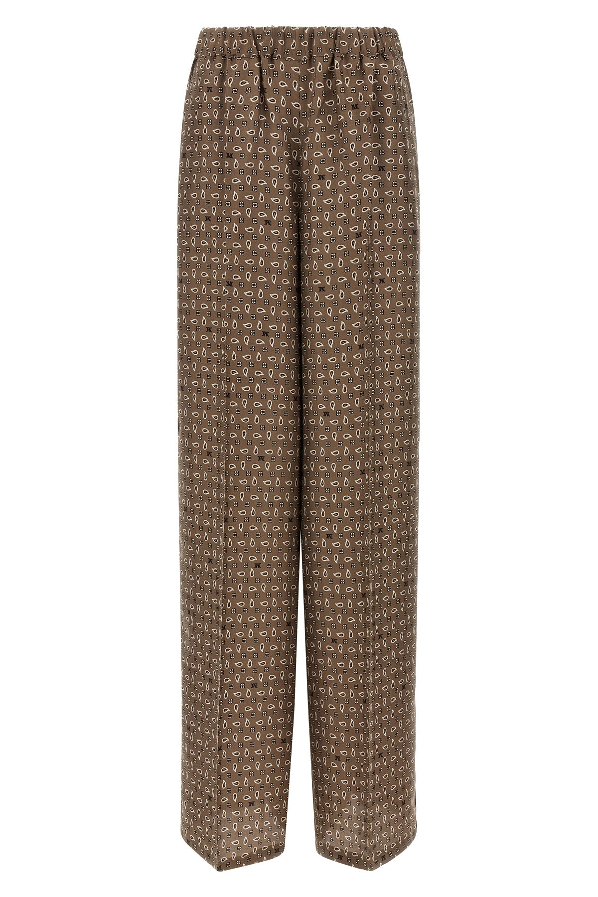 mxmvischio pure silk twill pants