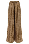 mxmclarino pure silk twill pants