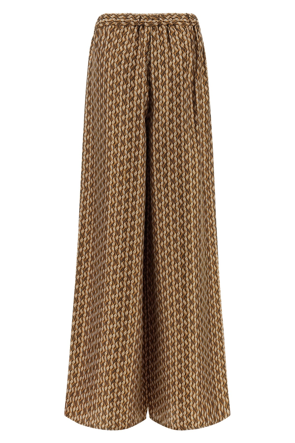 mxmclarino pure silk twill pants