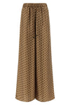 mxmclarino pure silk twill pants