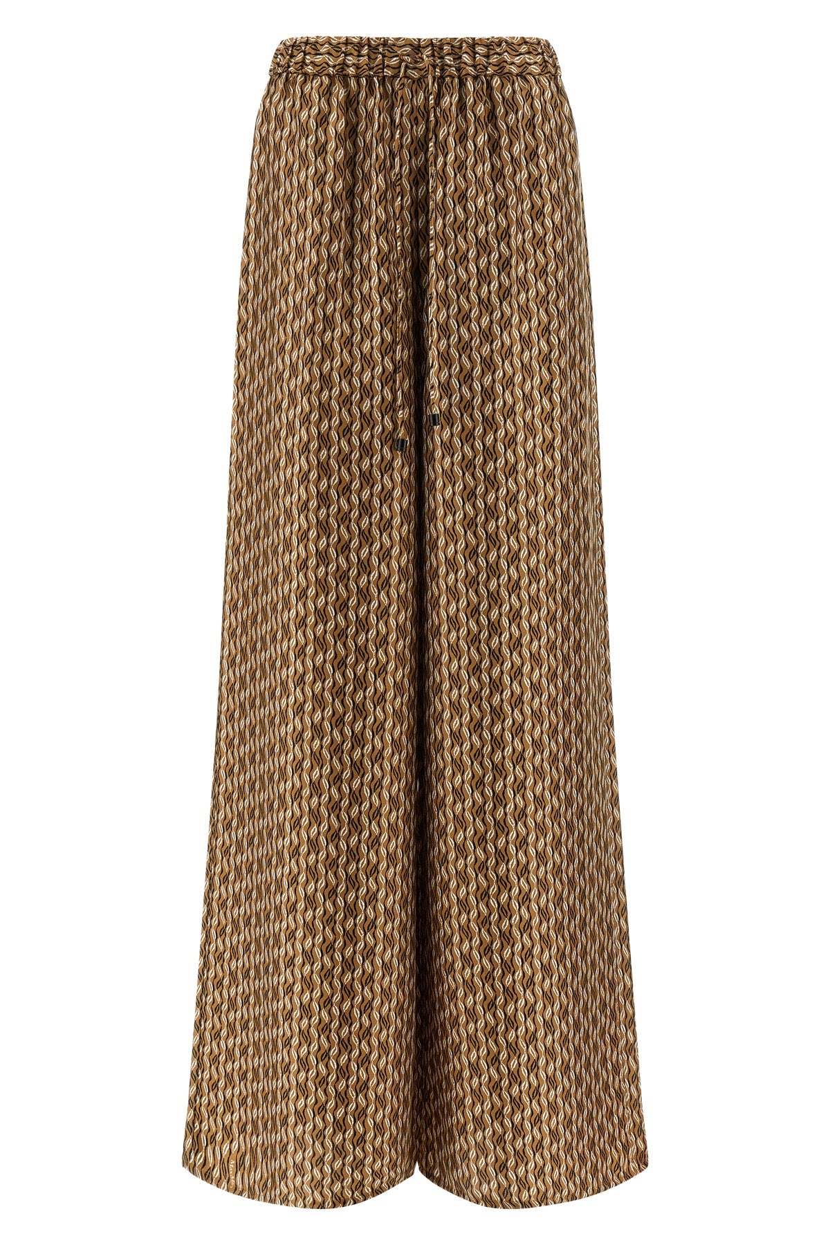 mxmclarino pure silk twill pants