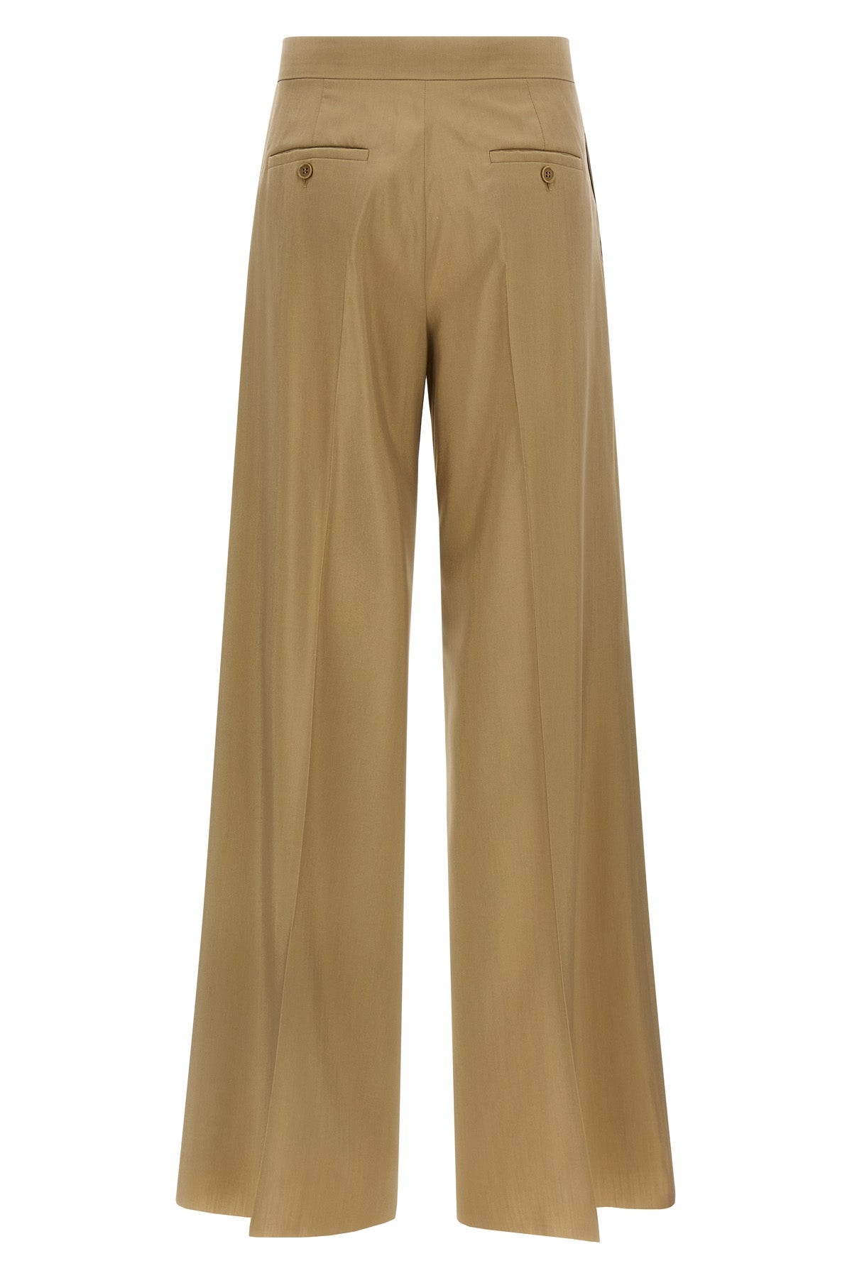 mxsbronte trousers in light wool and silk poplin finished