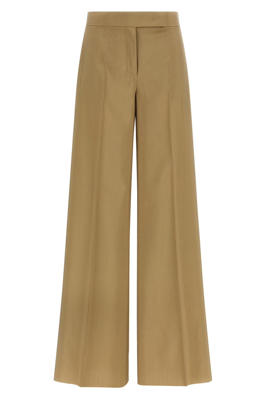 MAX MARA 36 mxsbronte trousers in light wool and silk poplin finished