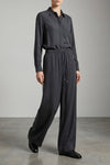 mxmgenero pants in pure washed silk canvas