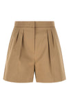 mxmtabacco shorts in stretch cotton satin