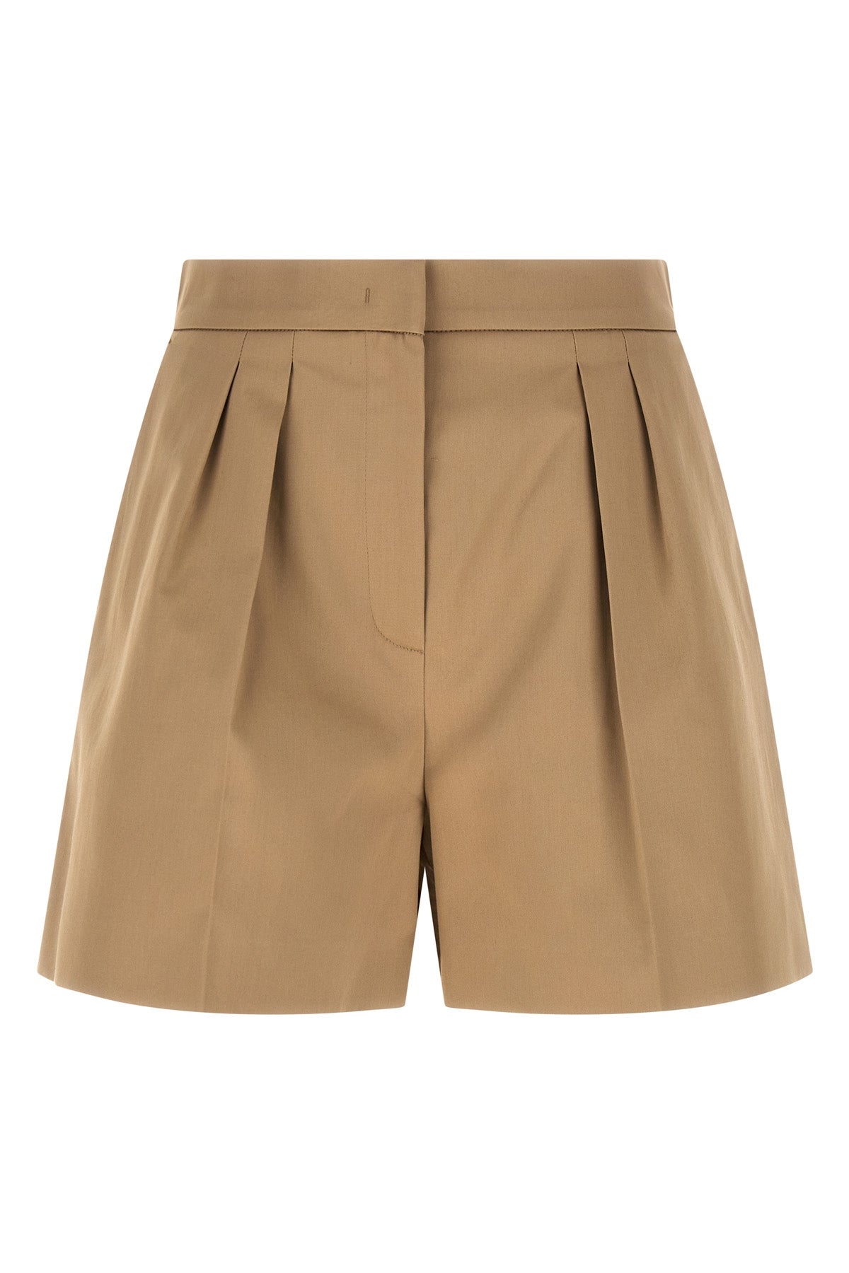 mxmtabacco shorts in stretch cotton satin