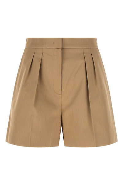 mxmtabacco shorts in stretch cotton satin