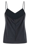 mxmunghia top in pure washed silk canvas