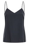 mxmunghia top in pure washed silk canvas