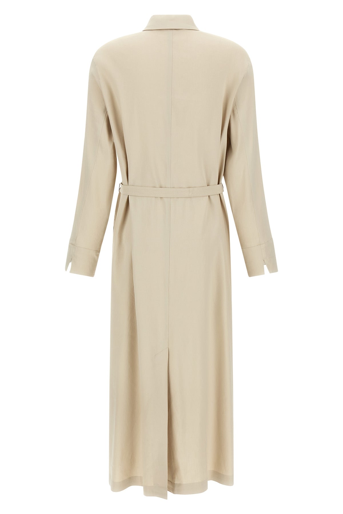 long mxpnordica dress in linen and stretch viscose
