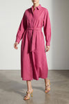 long mxmlord striped cotton poplin dress
