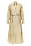 long mxmpedaggi dress in pure cotton poplin