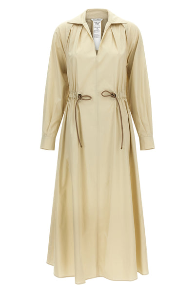 long mxmpedaggi dress in pure cotton poplin