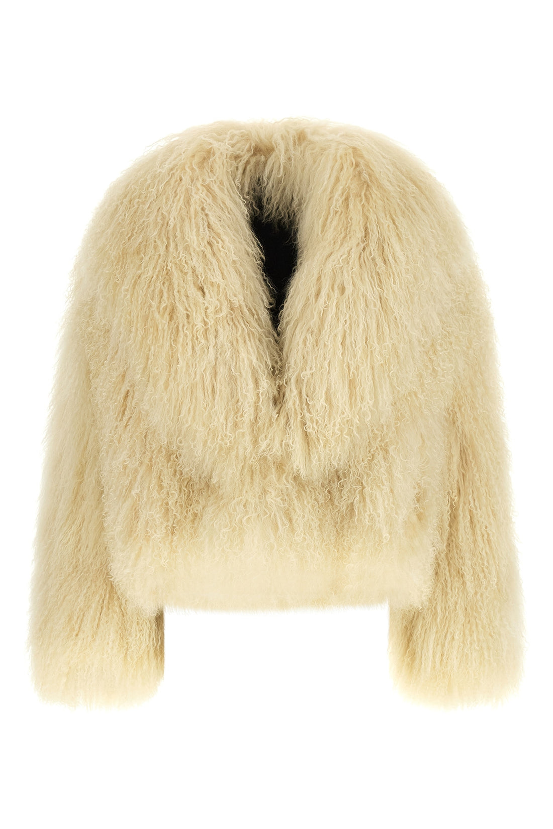 BLANCHA 38 the blancha shearling jacket by mongolia redefines the volumes of outerwear