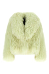 the blancha mongolia shearling jacket features a voluminous silhouette defined