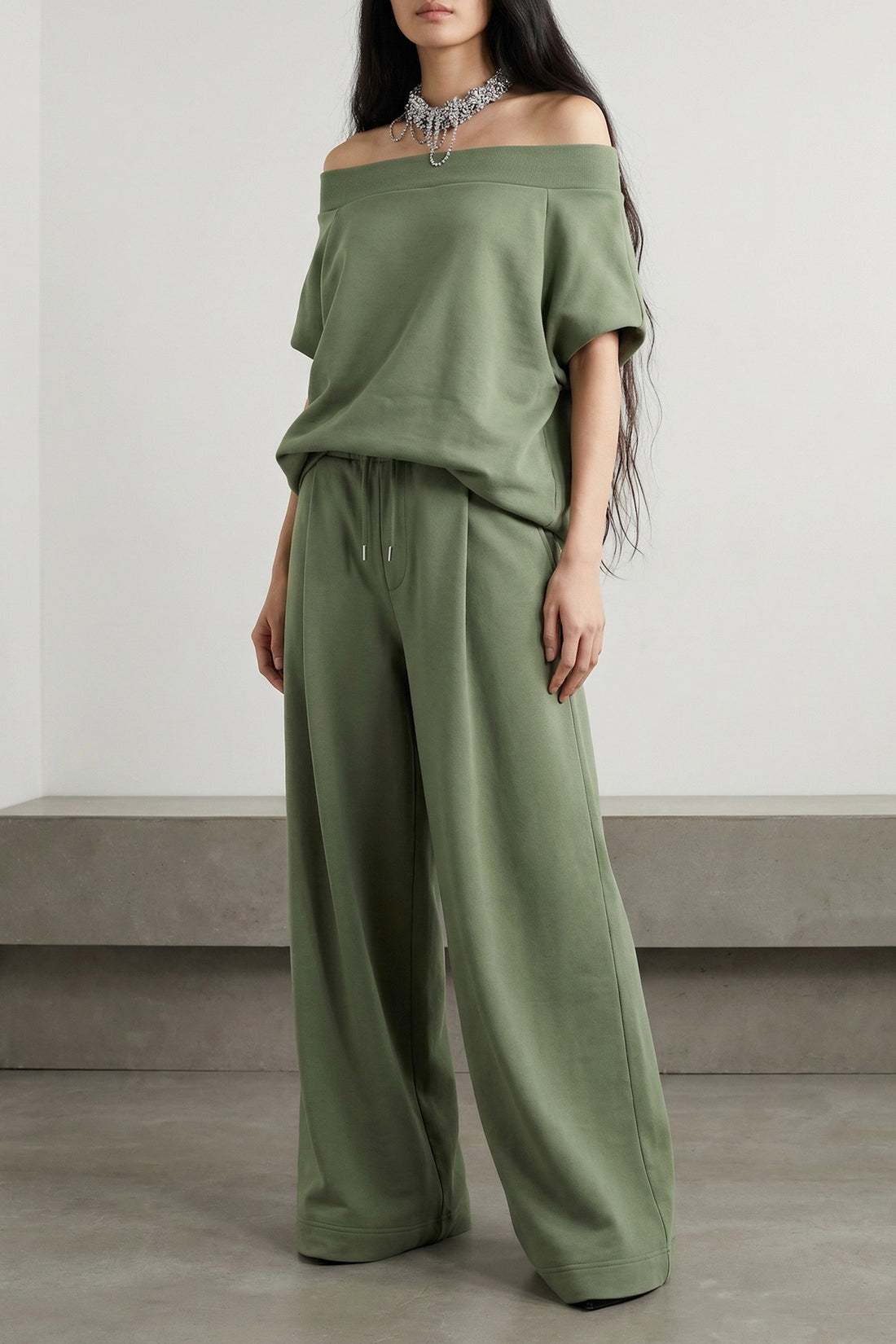 DRIES VAN NOTEN XS hamels sweatshirt in double-sided cotton