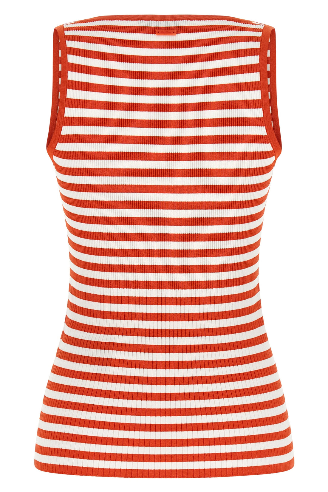 MAX MARA L mxmghiro top in viscose blend technical yarn and ribbed striped patterned nylo