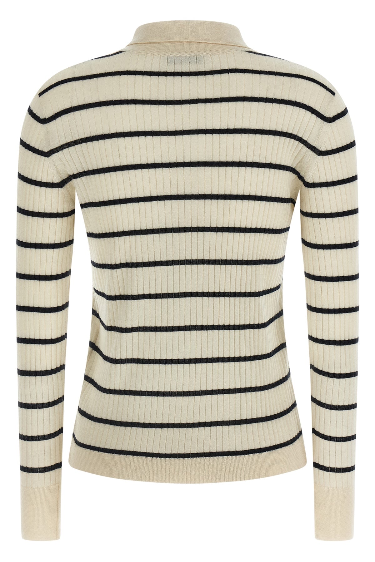 mxpgitano striped cashmere and stretch silk yarn polo shirt