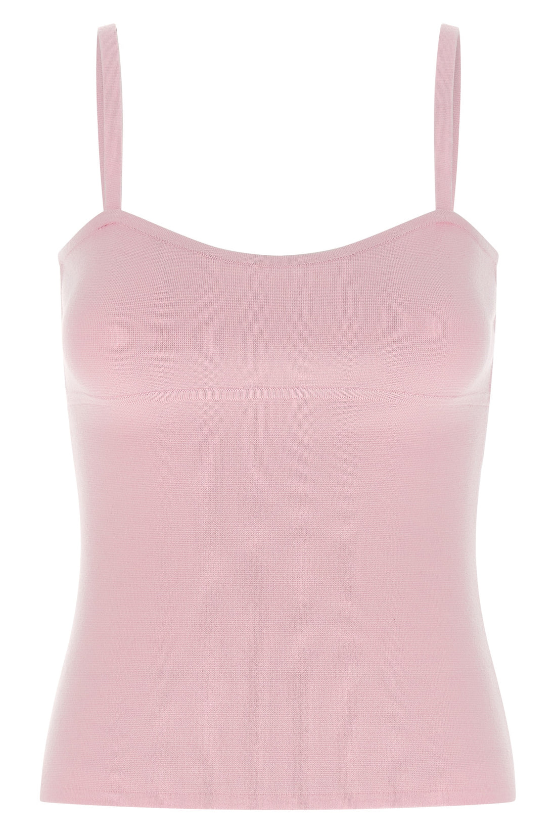 MAX MARA L mxmepica top in pure wool yarn worked in fabric stitch