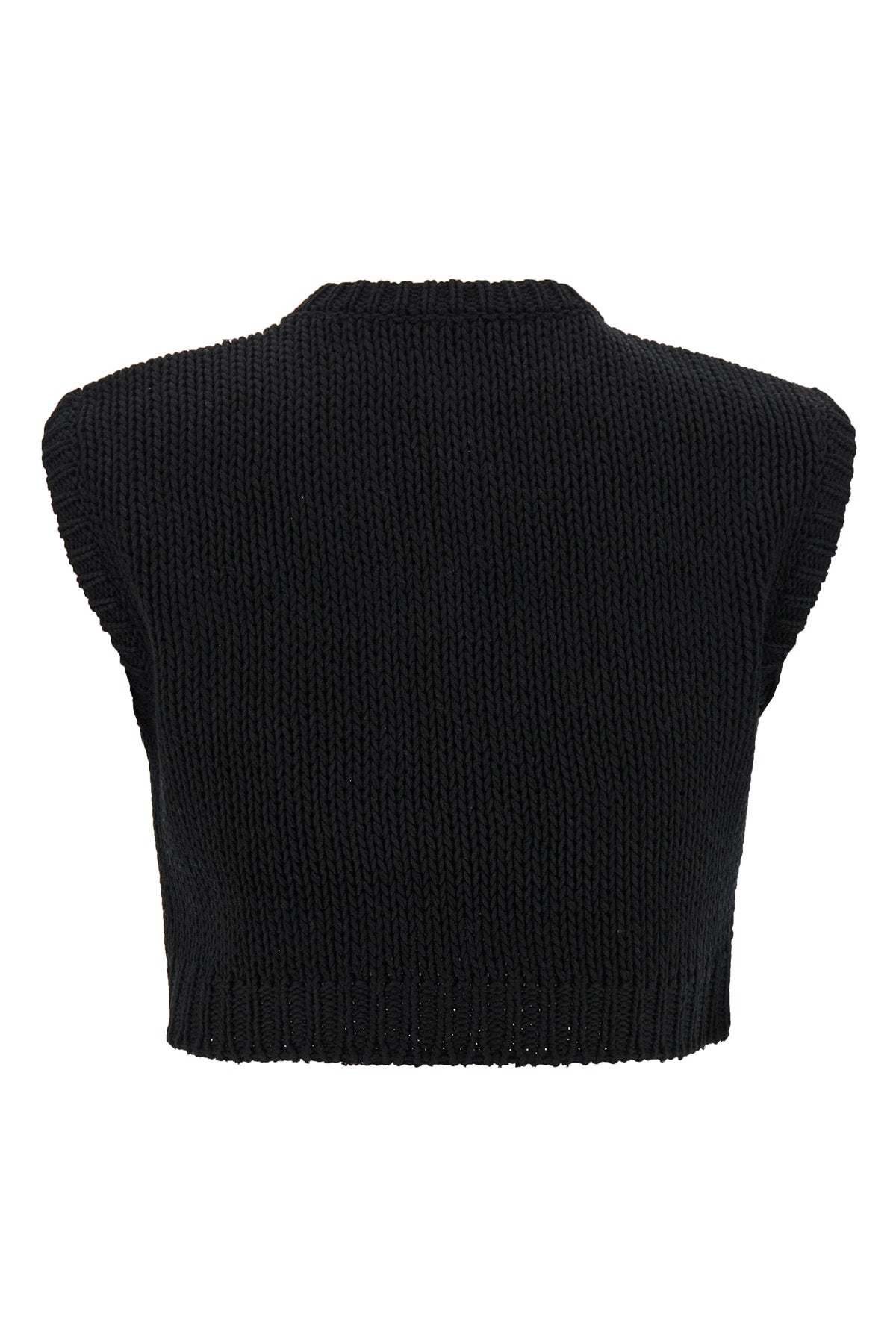 mxsvolto sweater in shaved cotton yarn coupled
