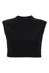 mxsvolto sweater in shaved cotton yarn coupled