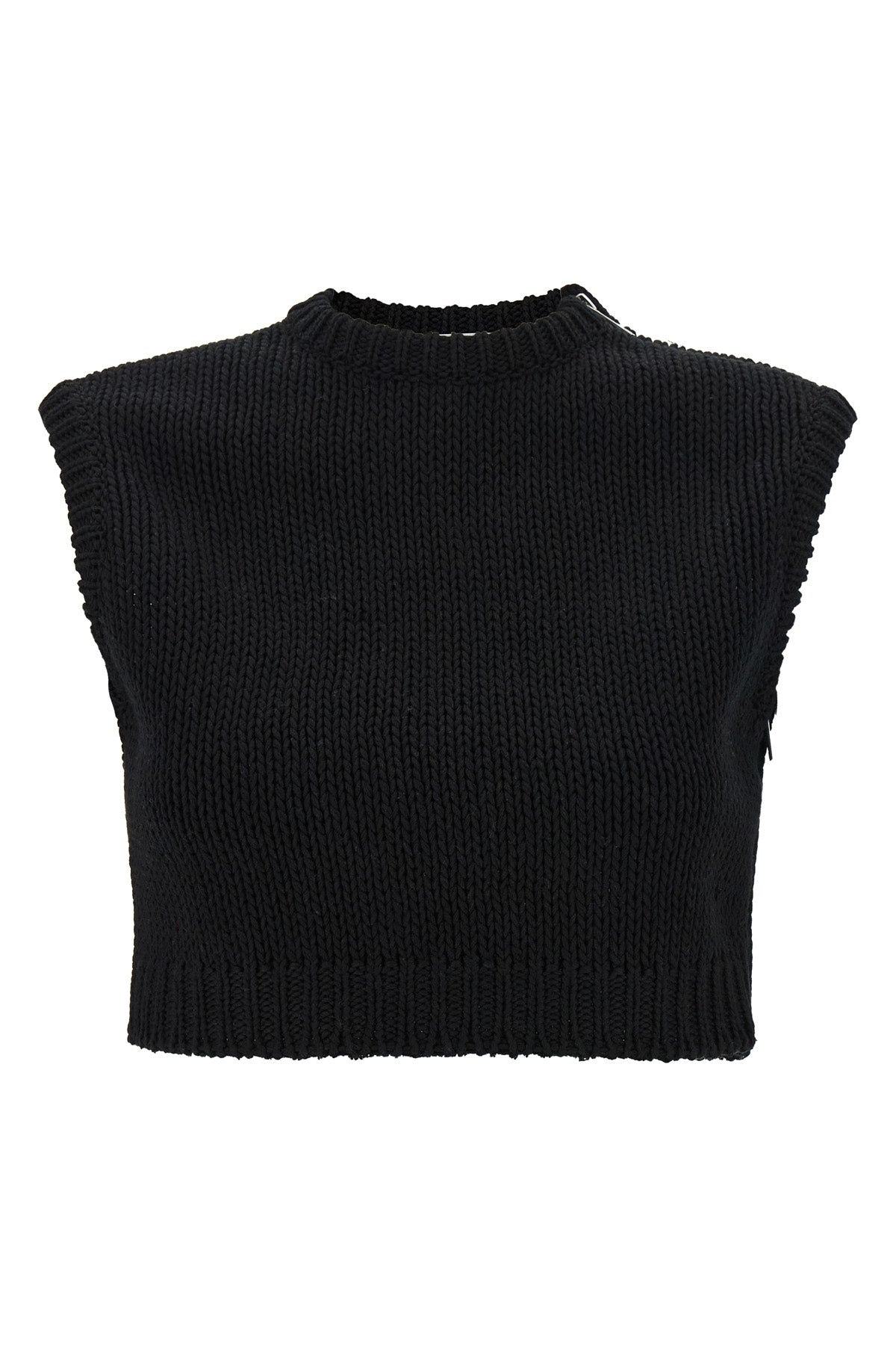 mxsvolto sweater in shaved cotton yarn coupled