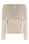 mxmfaretra sweater in light pure cashmere mélange yarn