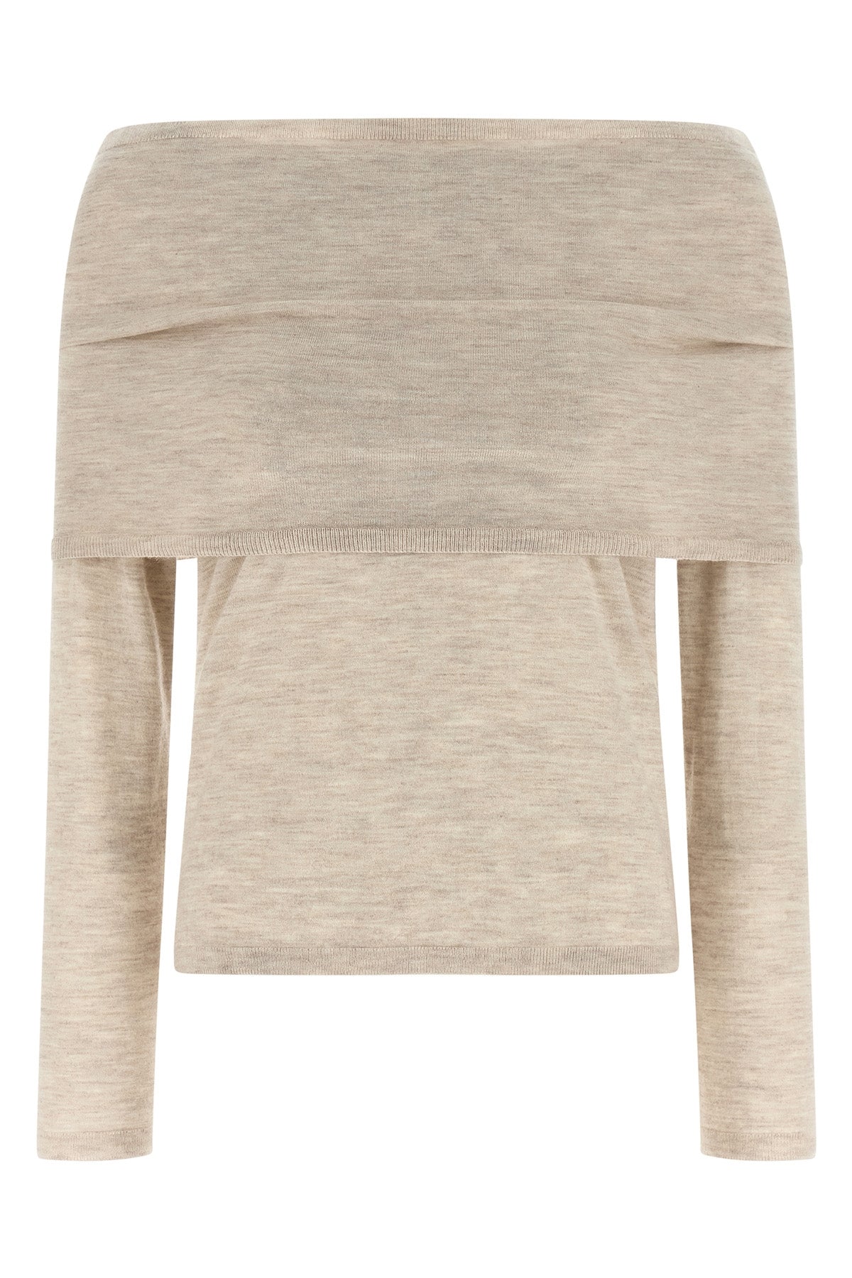 mxmfaretra sweater in light pure cashmere mélange yarn