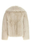 blancha butter-colored toscana shearling jacket redefines the codes of winter