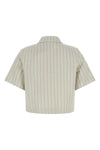 mxmangio pinstripe cotton jersey jacket