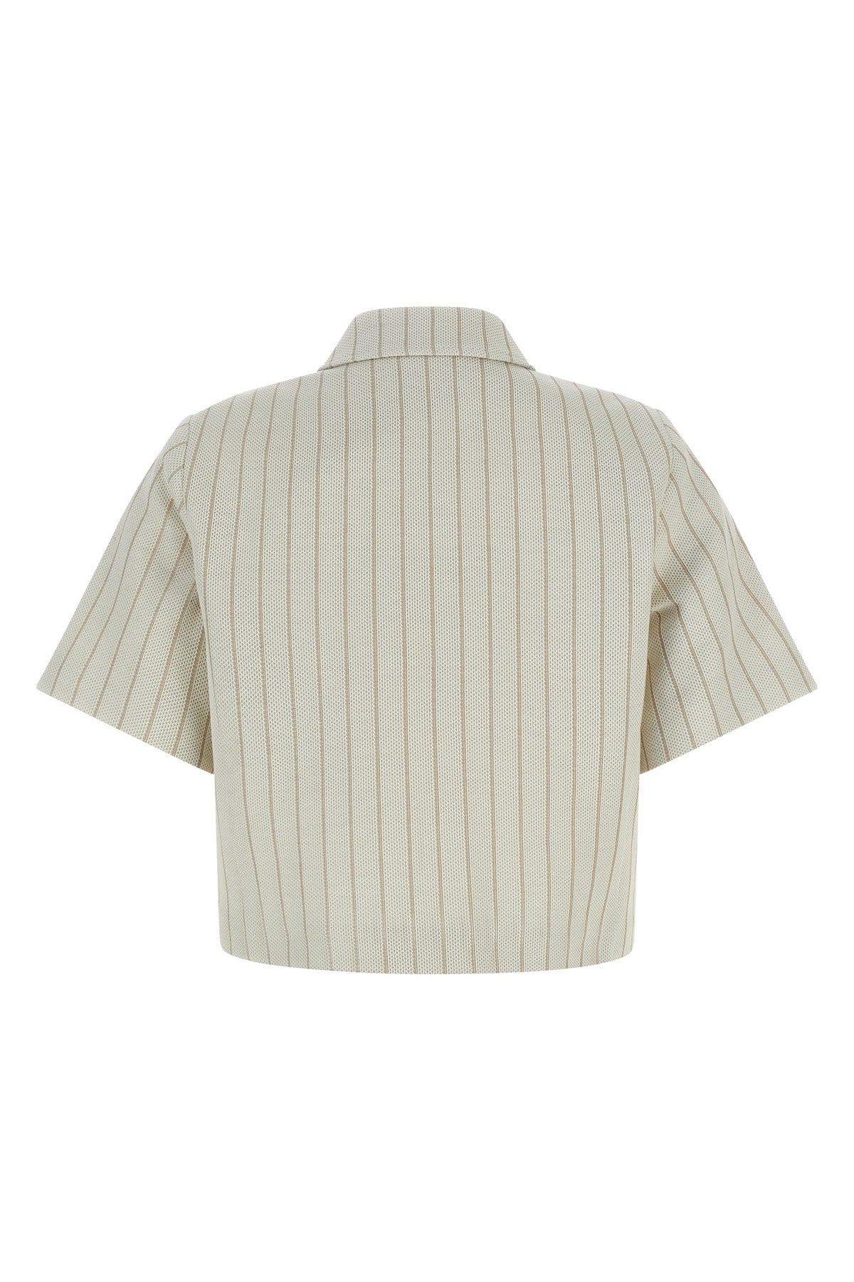 mxmangio pinstripe cotton jersey jacket