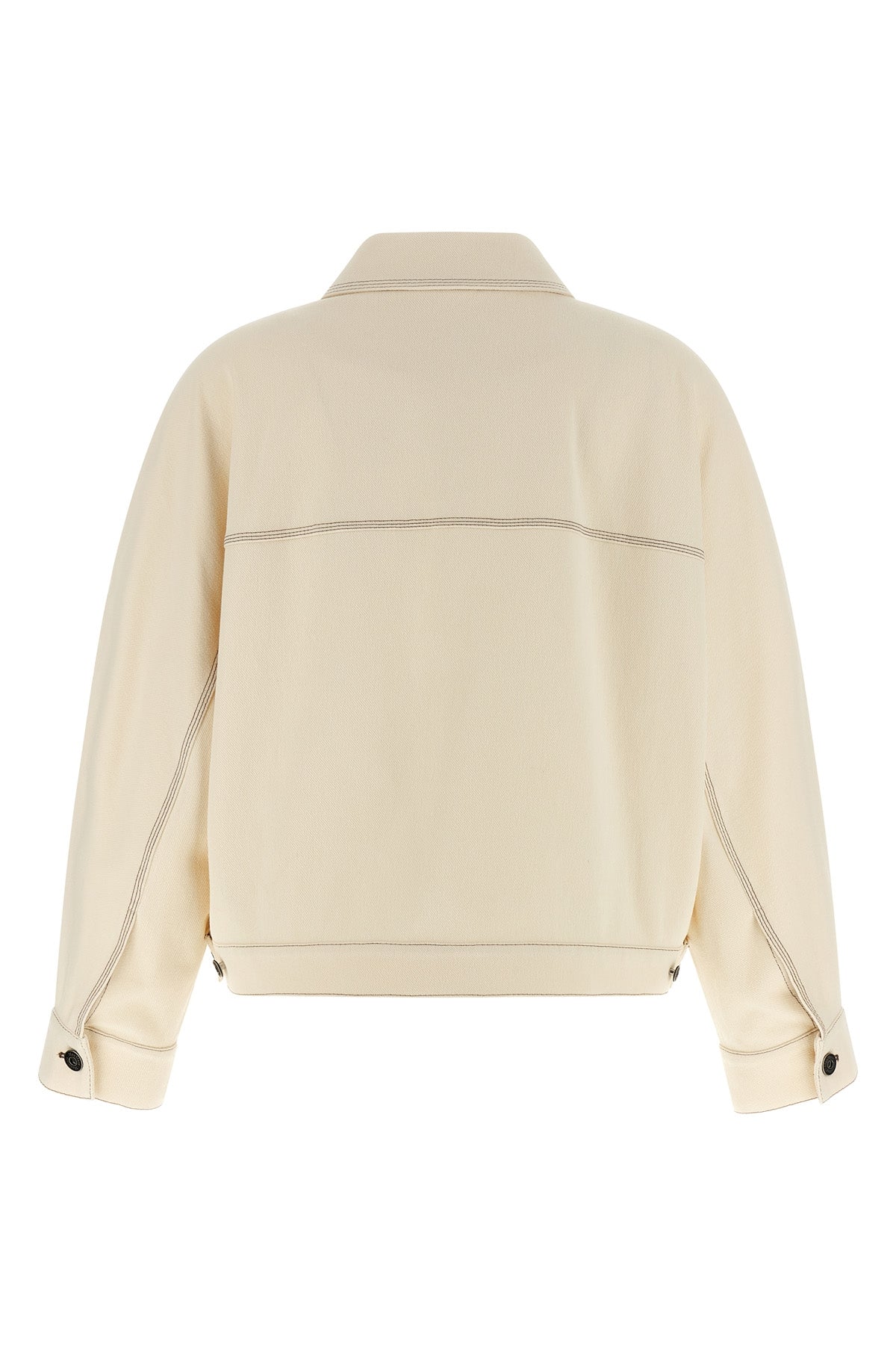 mxpnettare denim-effect cotton blend jersey overshirt