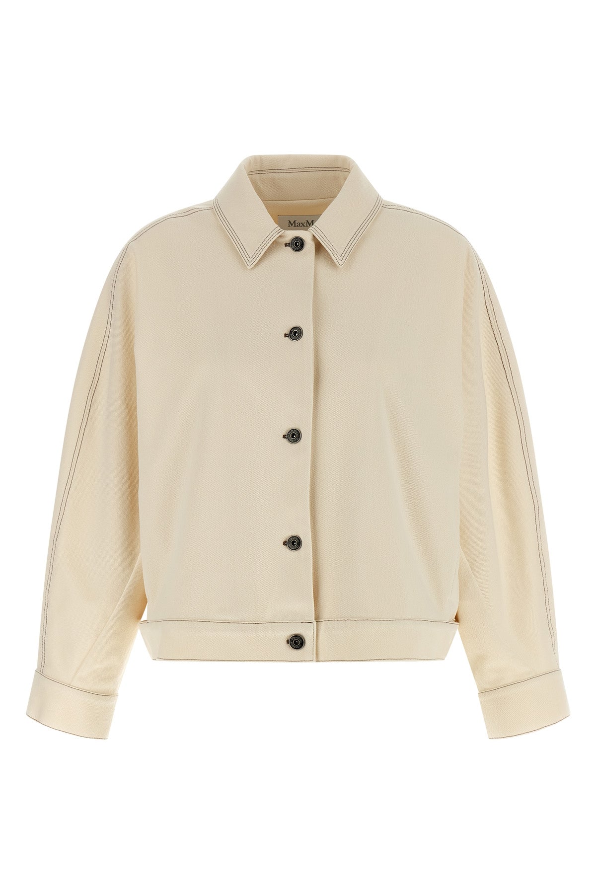 mxpnettare denim-effect cotton blend jersey overshirt