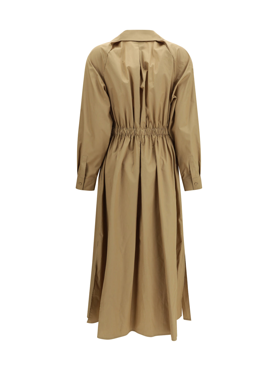 MAX MARA 38 pedaggi midi dress in cotton poplin