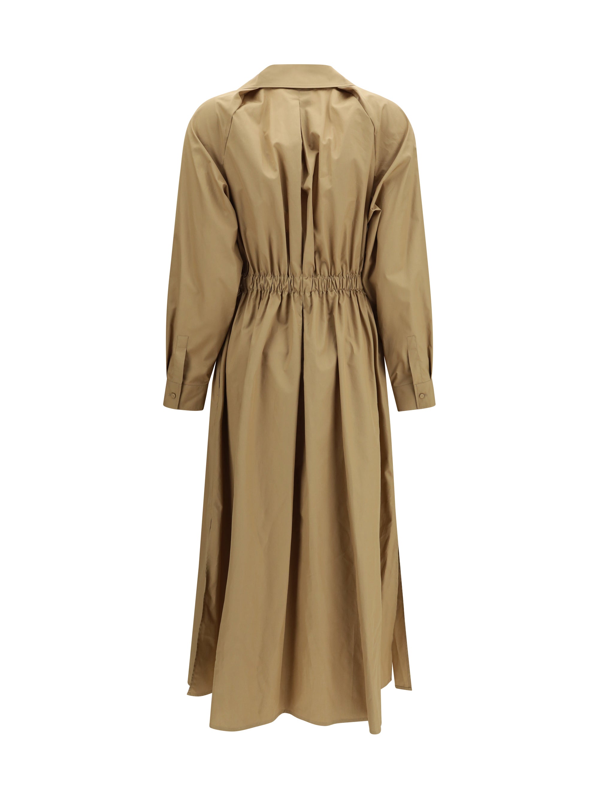 pedaggi midi dress in cotton poplin