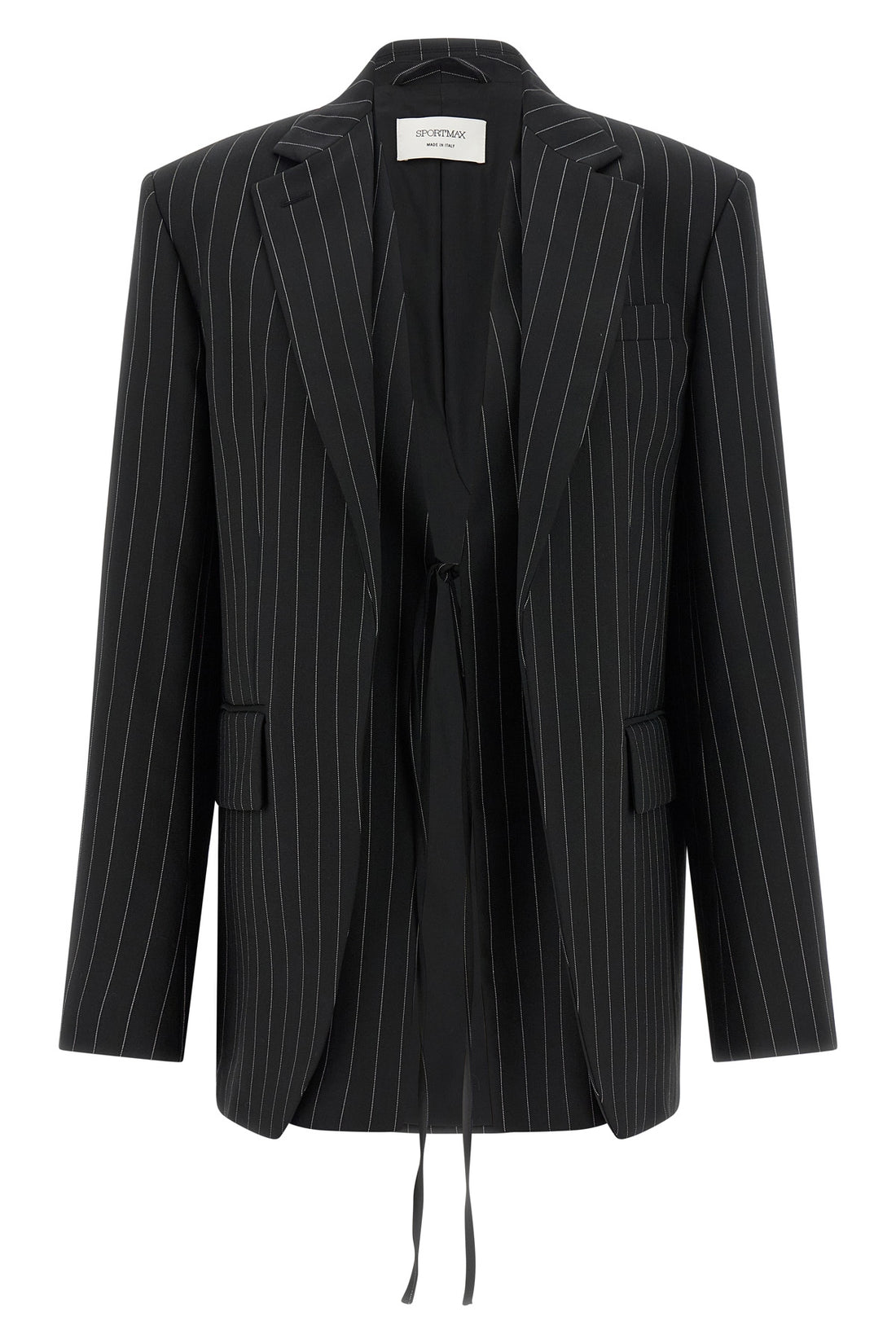SPORTMAX 38 spxdivina blazer jacket in stretch stretch wool gabardine