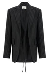 spxdivina blazer jacket in stretch stretch wool gabardine