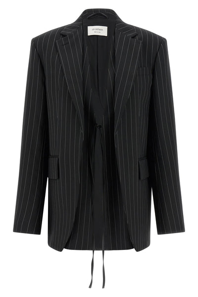spxdivina blazer jacket in stretch stretch wool gabardine