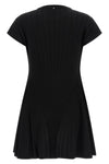 spxere radial effect stretch viscose blend knit dress