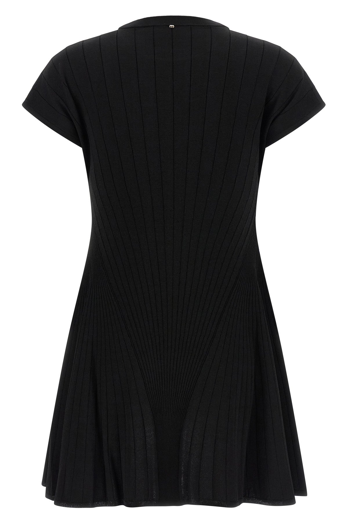 spxere radial effect stretch viscose blend knit dress
