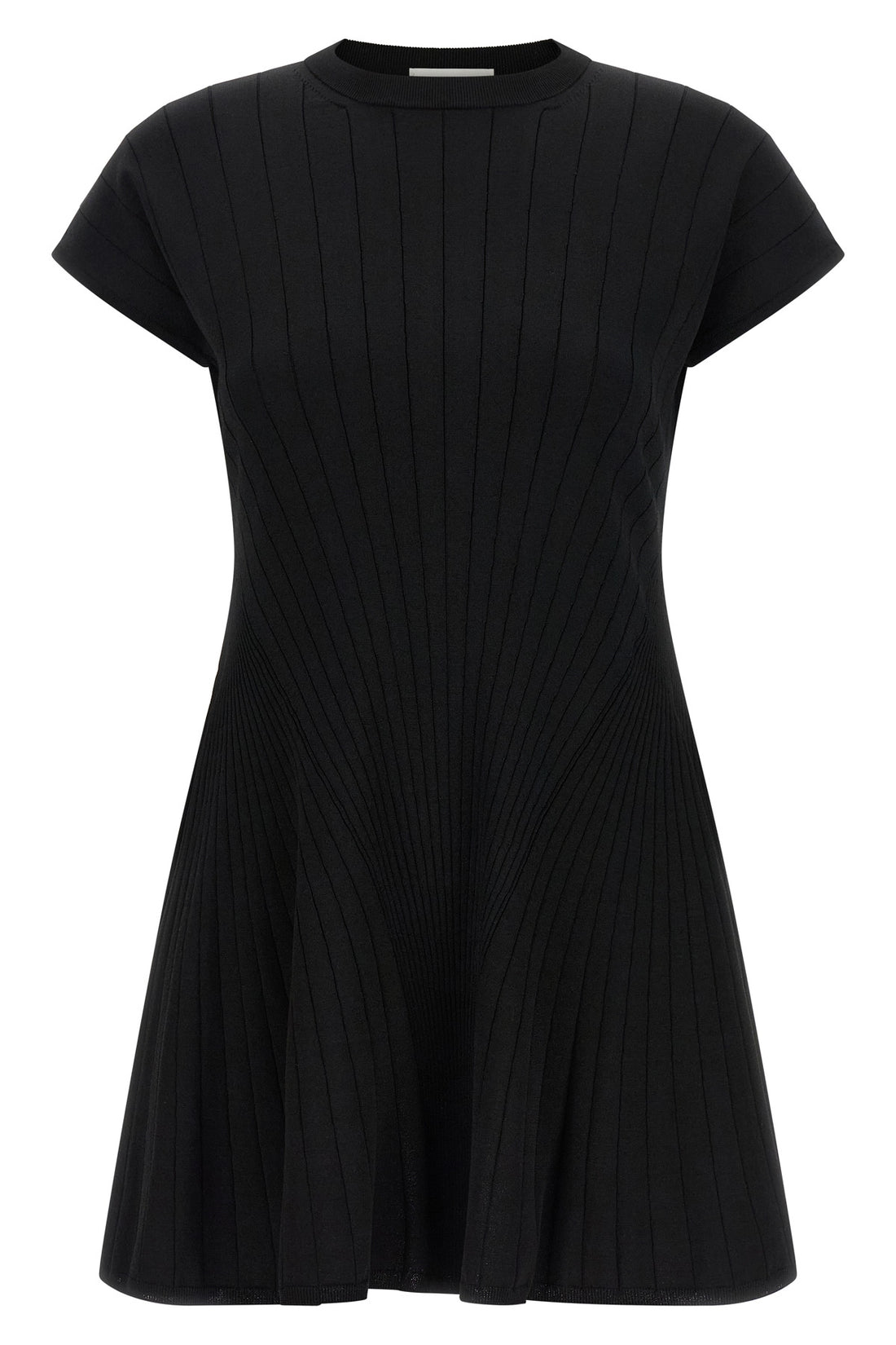 SPORTMAX S spxere radial effect stretch viscose blend knit dress
