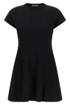 spxere radial effect stretch viscose blend knit dress